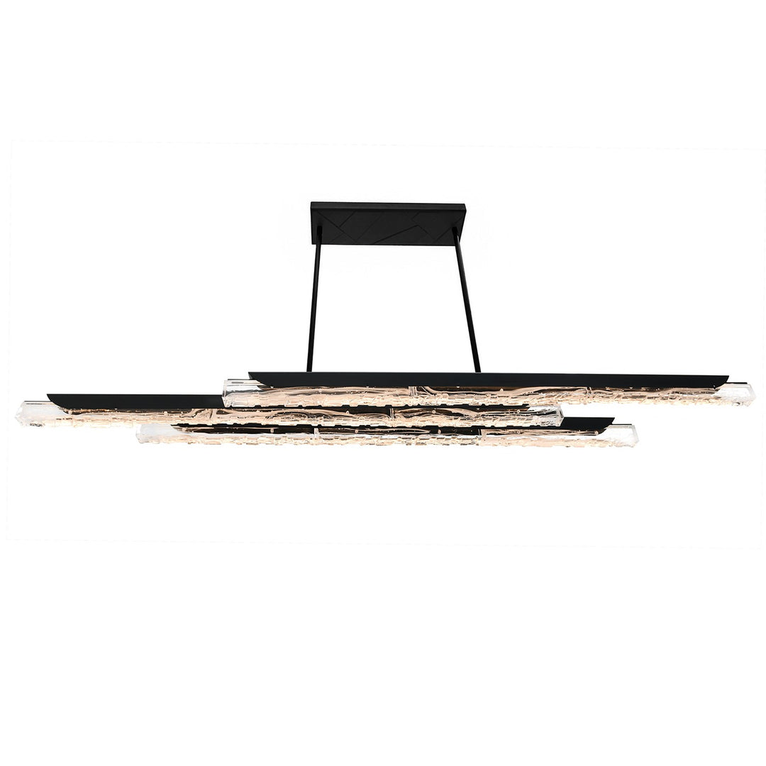 Integrated Led Black Chandelier