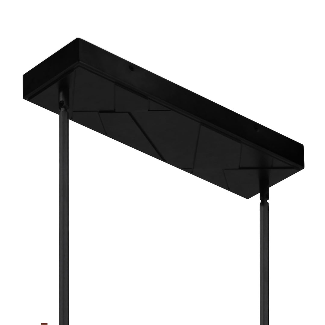 Integrated Led Black Chandelier