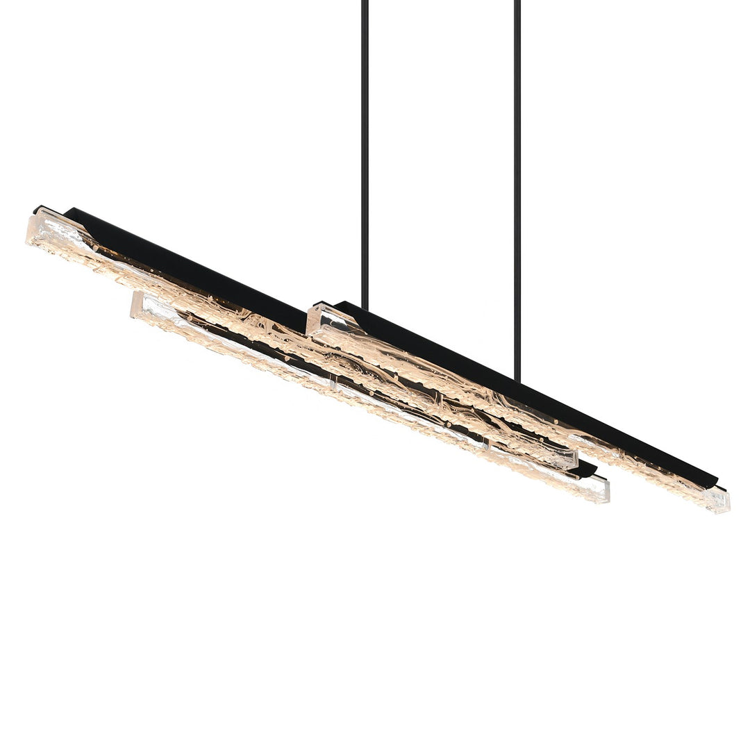 Integrated Led Black Chandelier
