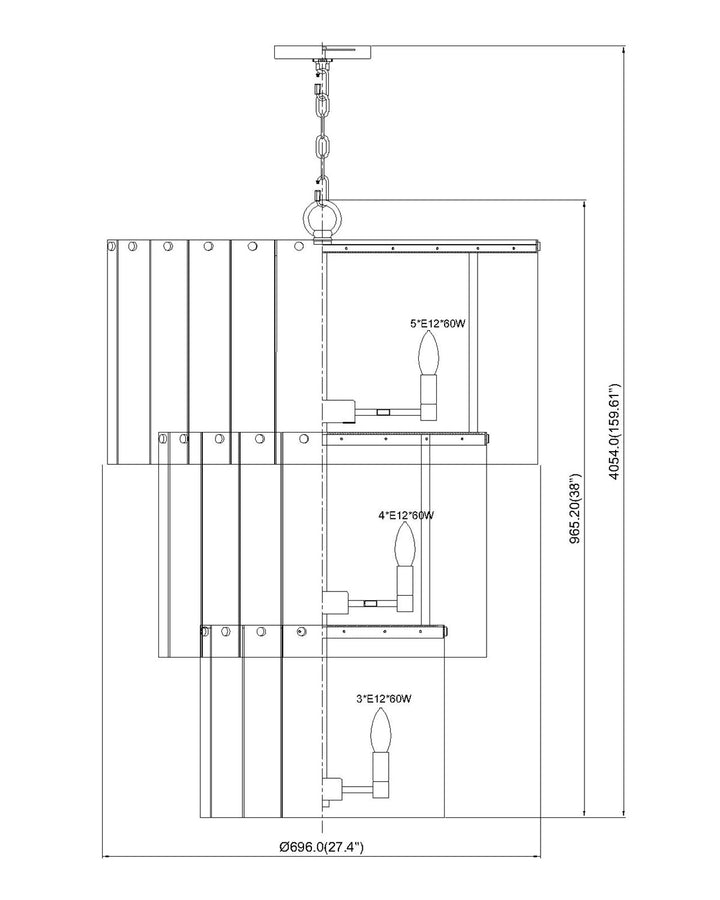 12 Light Chandelier