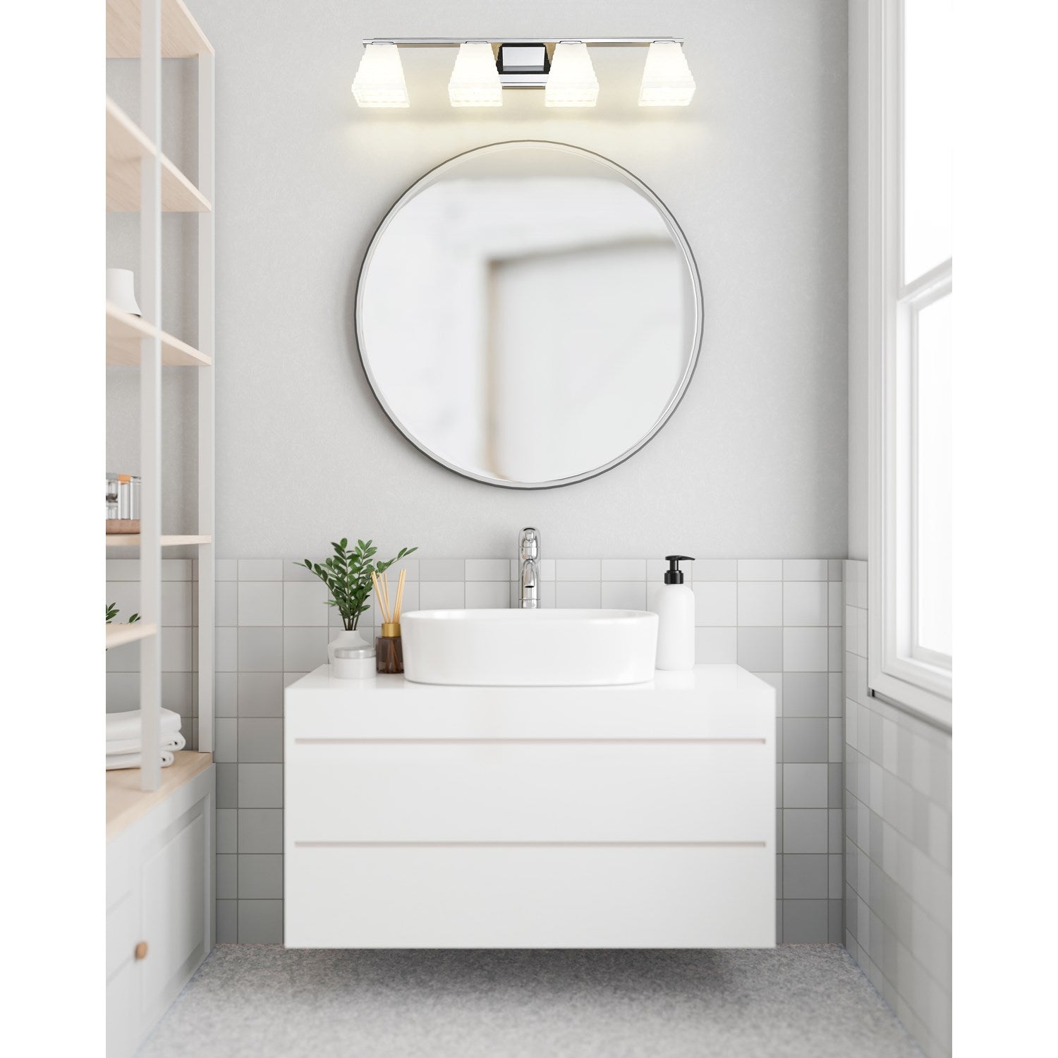 4 Light Vanity