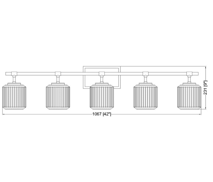 5 Light Vanity