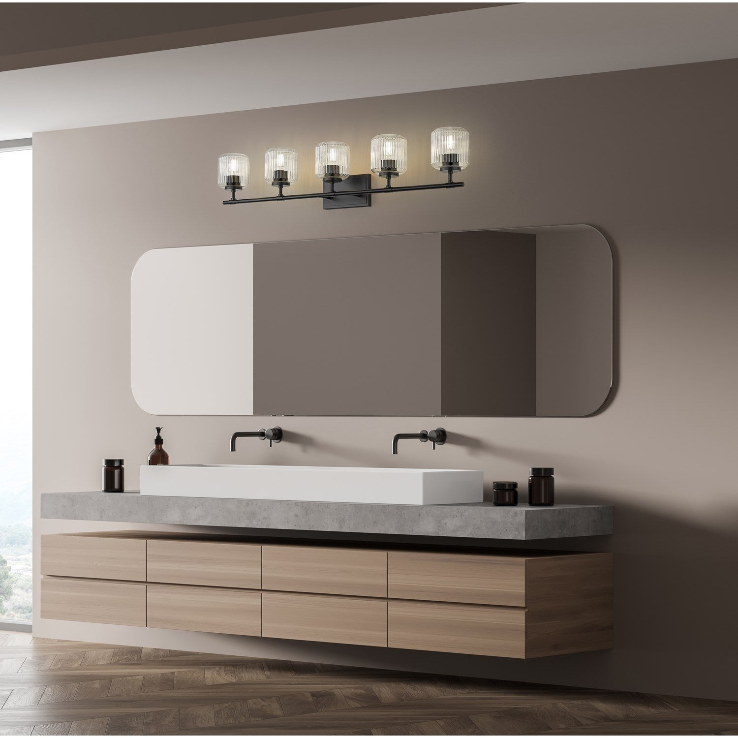 5 Light Vanity