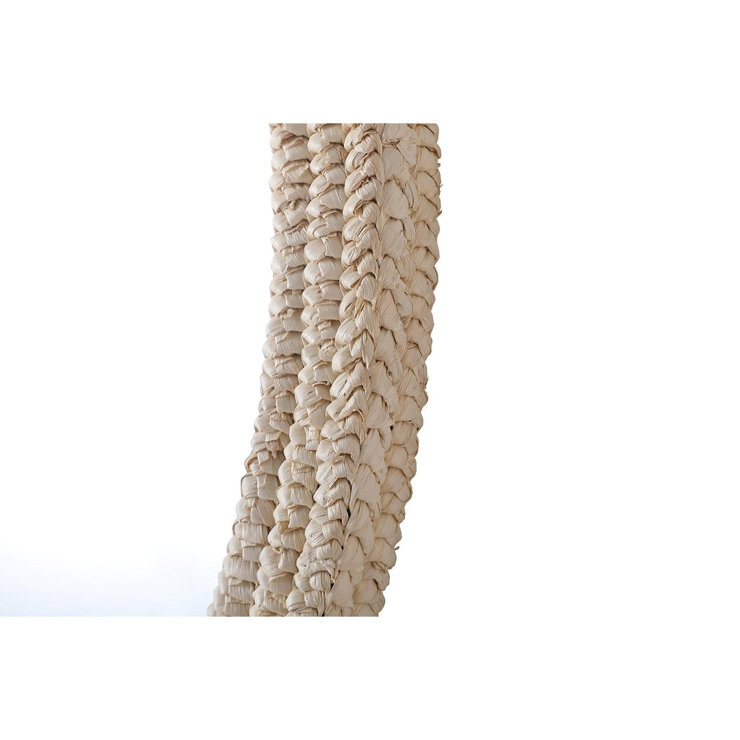 Oval Cornhusk Mirror 36X42 In Linen White