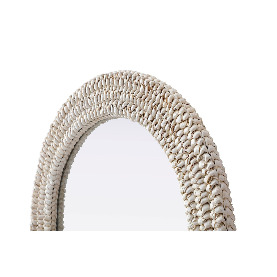 Arch Cornhusk Mirror 24X36 In Linen White