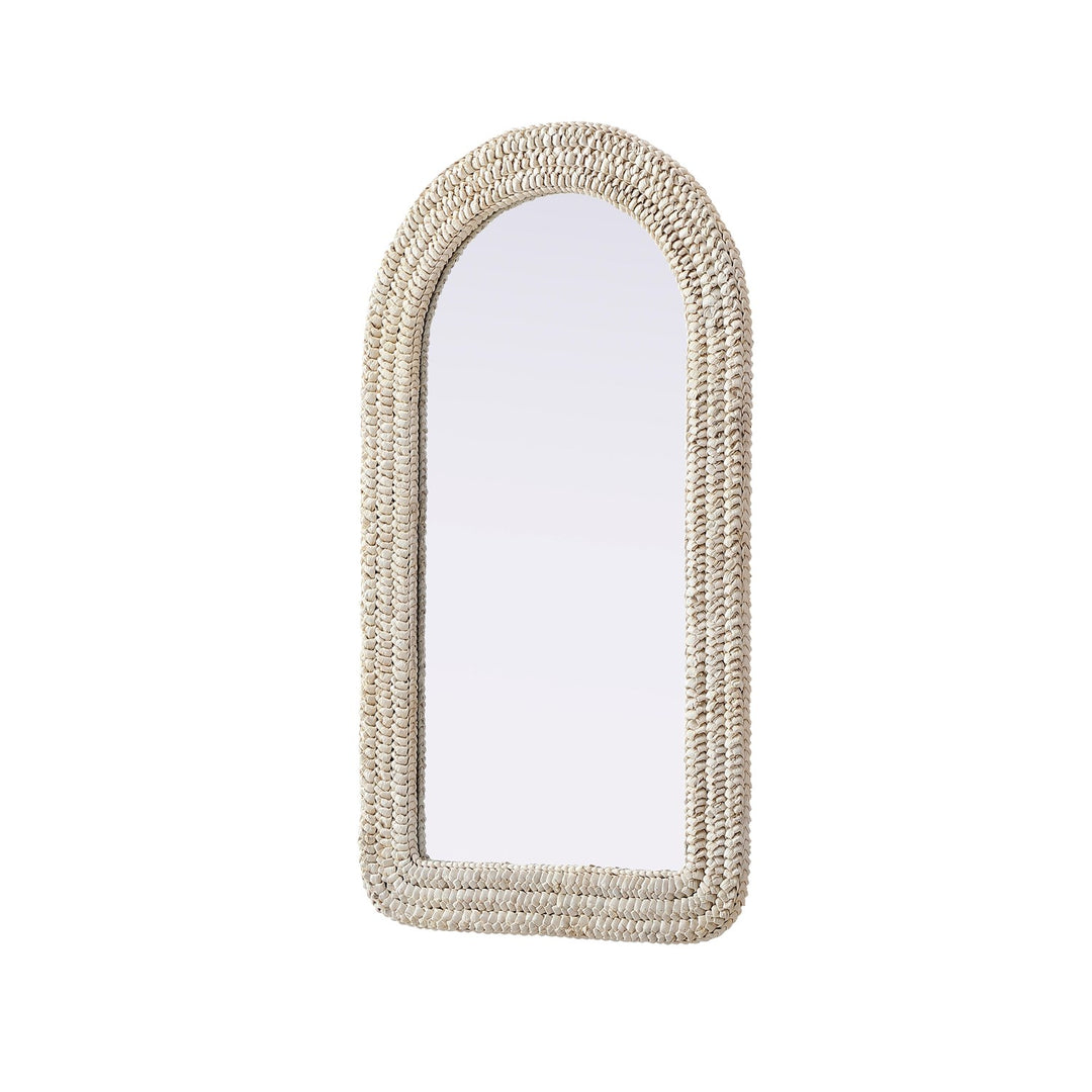 Arch Cornhusk Mirror 24X42 In Linen White