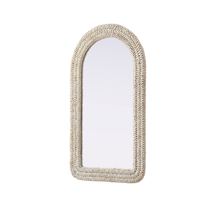 Arch Cornhusk Mirror 24X42 In Linen White