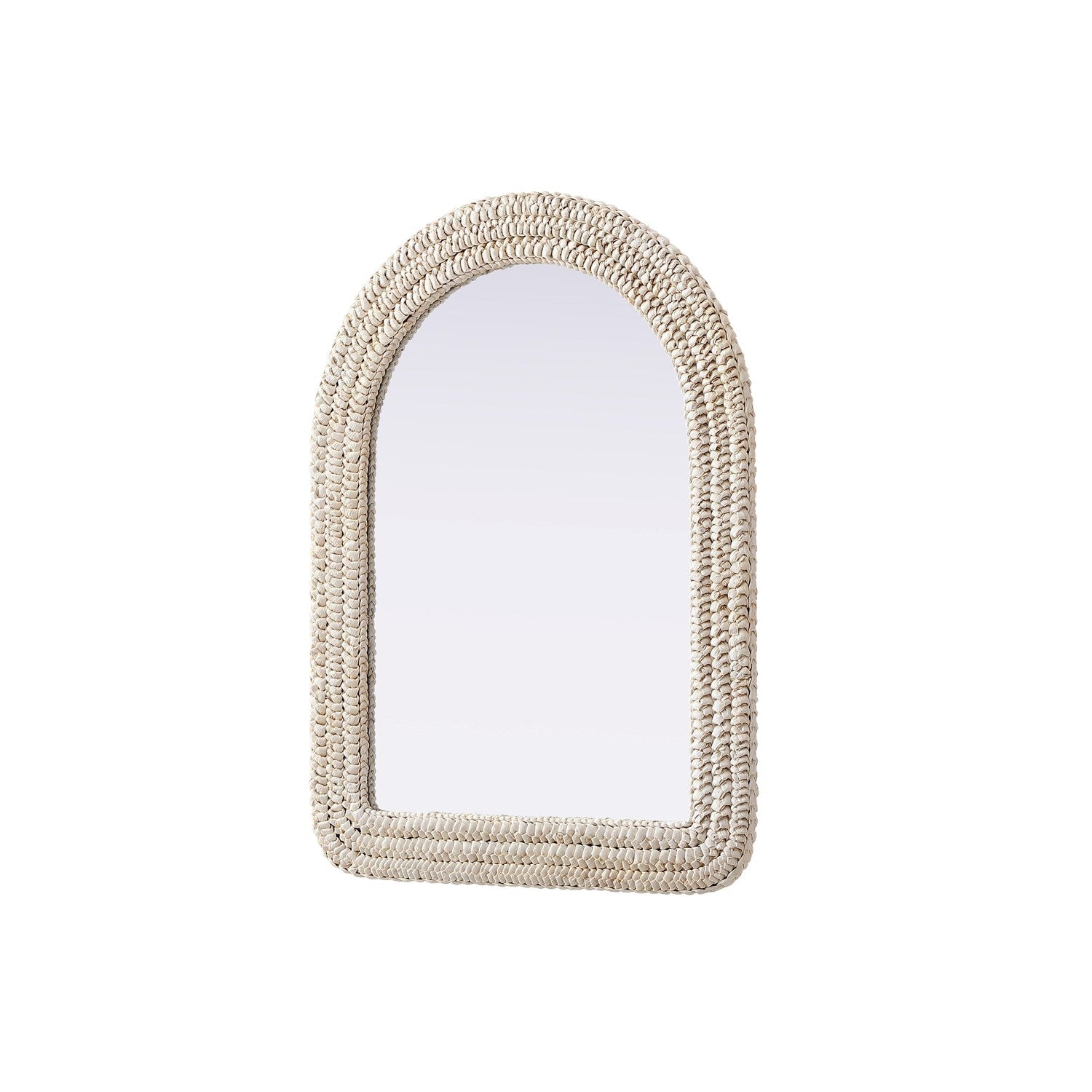 Arch Cornhusk Mirror 27X36 In Linen White