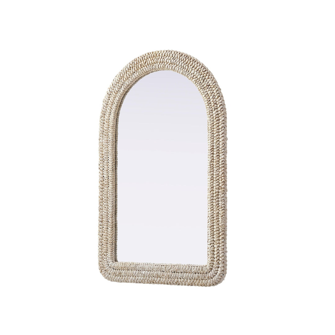 Arch Cornhusk Mirror 27X42 In Linen White
