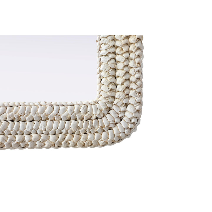Arch Cornhusk Mirror 27X42 In Linen White