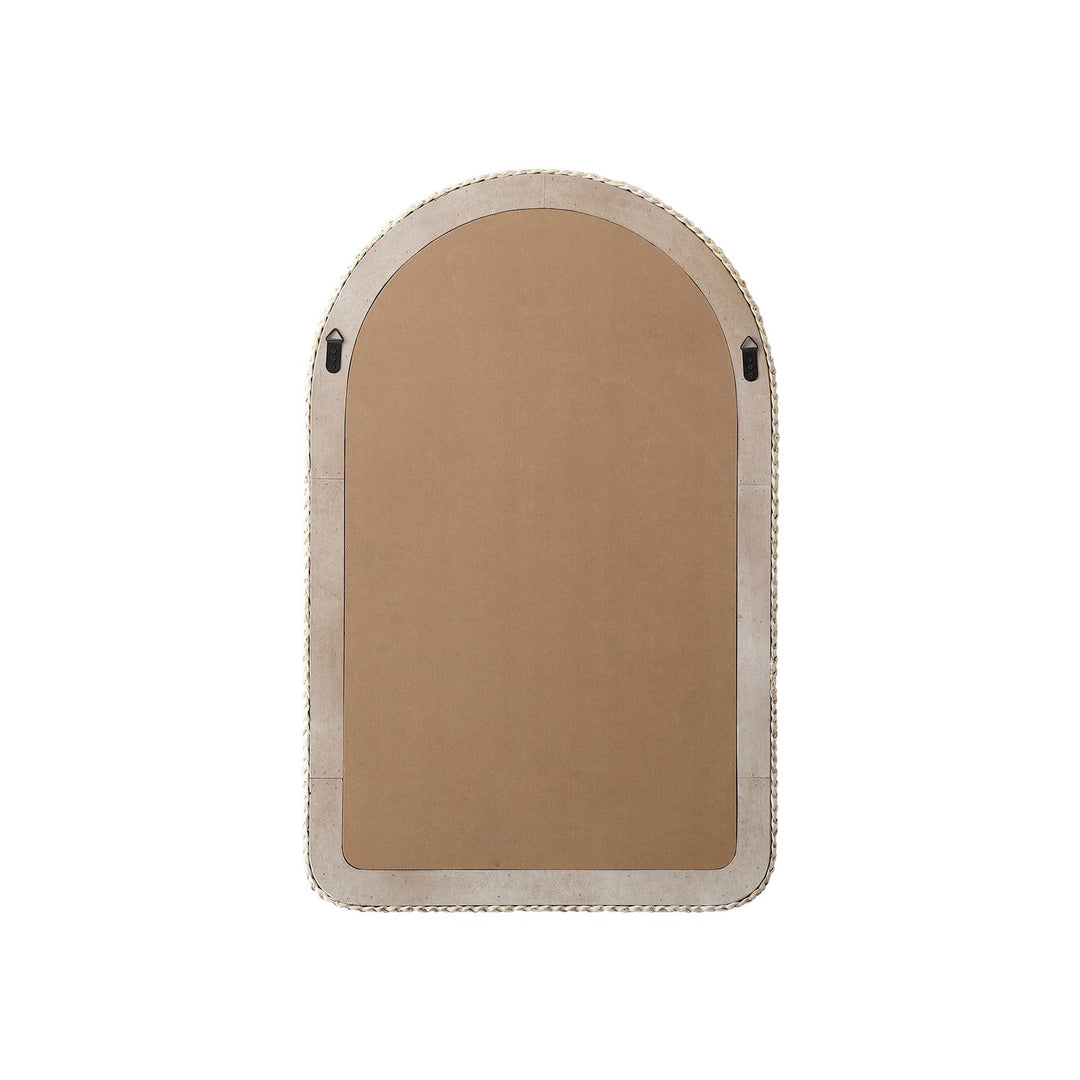 Arch Cornhusk Mirror 27X42 In Linen White