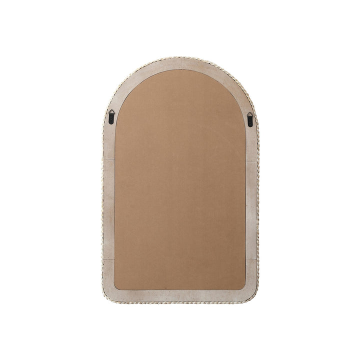 Arch Cornhusk Mirror 27X42 In Linen White