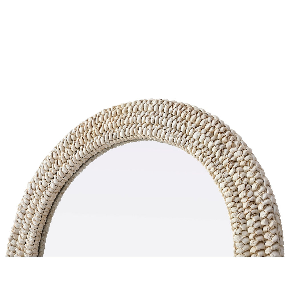 Arch Cornhusk Mirror 27X42 In Linen White