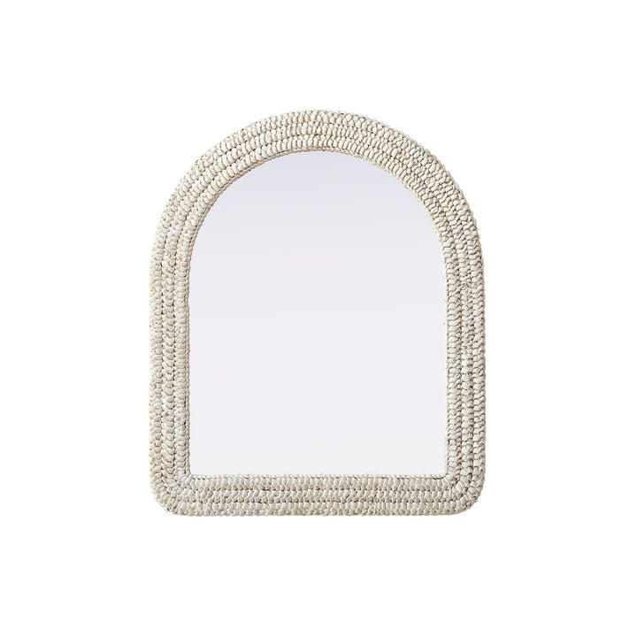 Arch Cornhusk Mirror 30X36 In Linen White by Elegant Decor