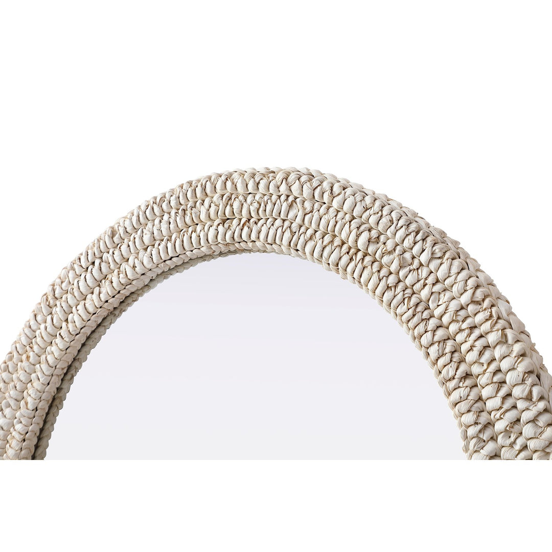 Arch Cornhusk Mirror 30X36 In Linen White