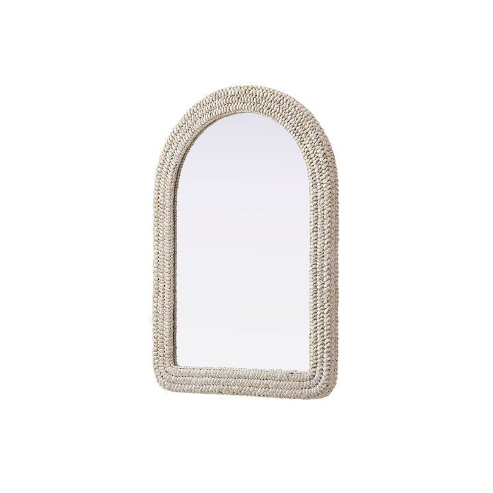 Arch Cornhusk Mirror 30X42 In Linen White