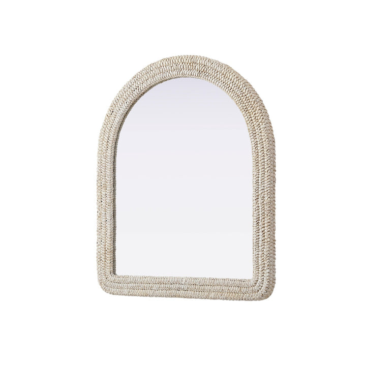 Arch Cornhusk Mirror 36X42 In Linen White