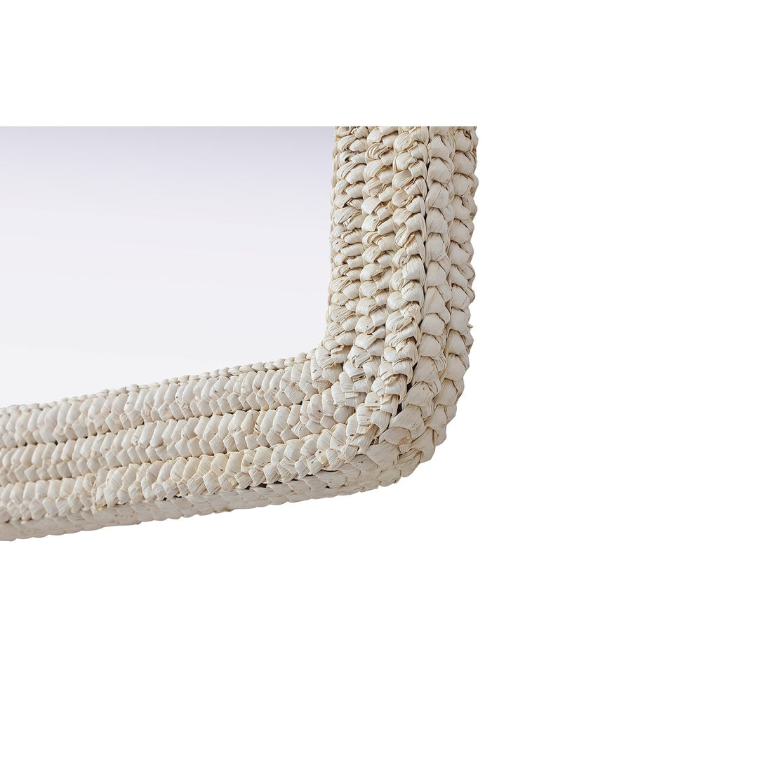 Arch Cornhusk Mirror 36X42 In Linen White