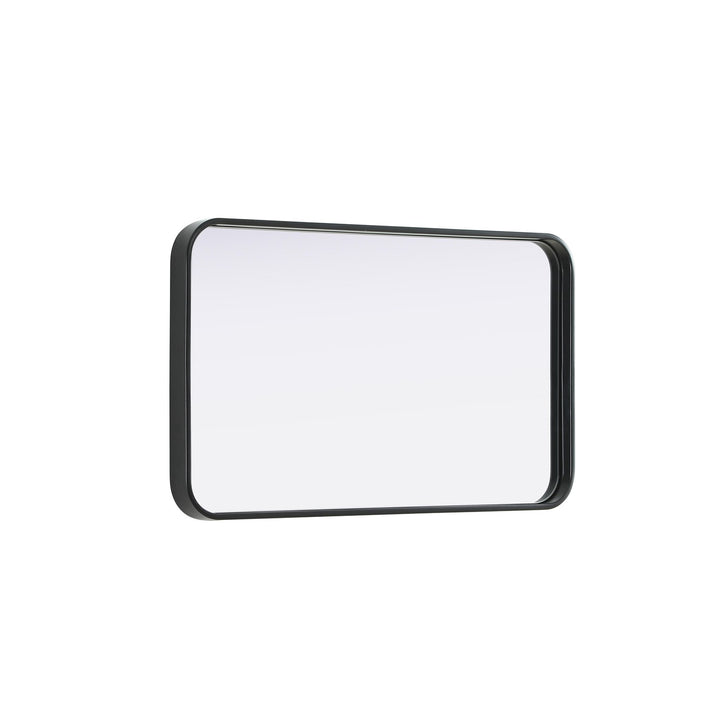 Contour Metal Rectangle Mirror 18X30 In Black