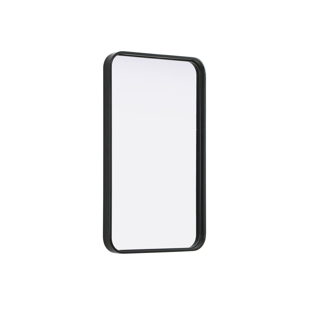 Contour Metal Rectangle Mirror 18X30 In Black