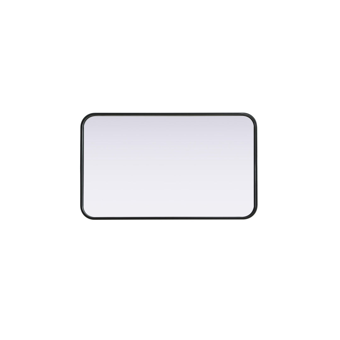 Contour Metal Rectangle Mirror 18X30 In Black