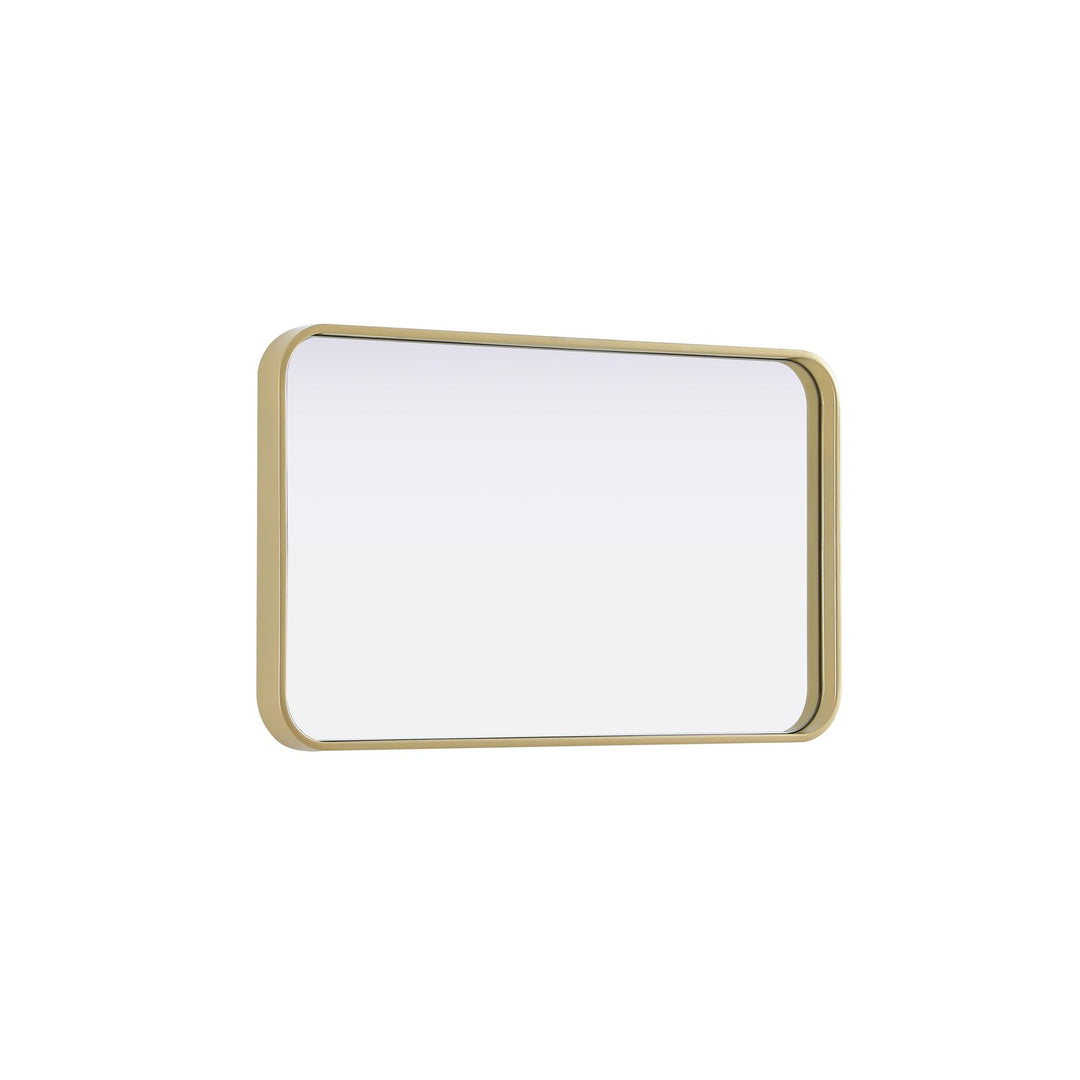 Contour Metal Rectangle Mirror 18X30 In Brass