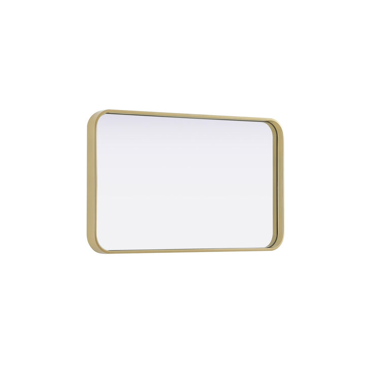 Contour Metal Rectangle Mirror 18X30 In Brass