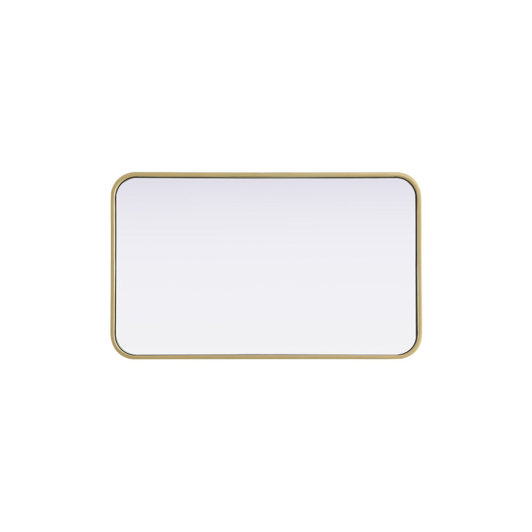 Contour Metal Rectangle Mirror 18X30 In Brass