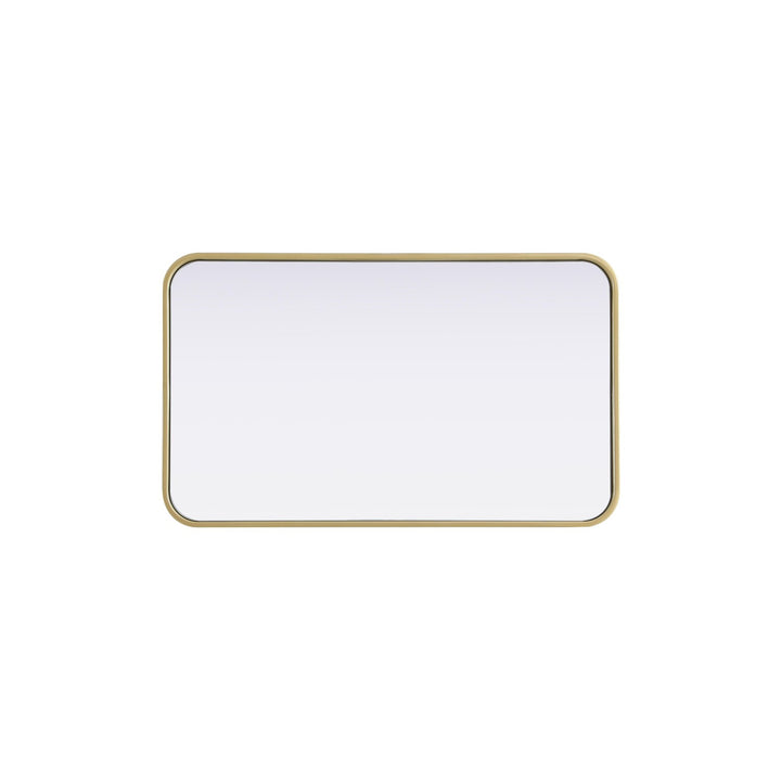 Contour Metal Rectangle Mirror 18X30 In Brass