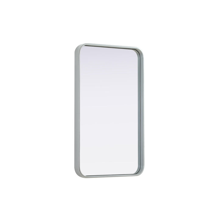 Contour Metal Rectangle Mirror 18X30 In Silver