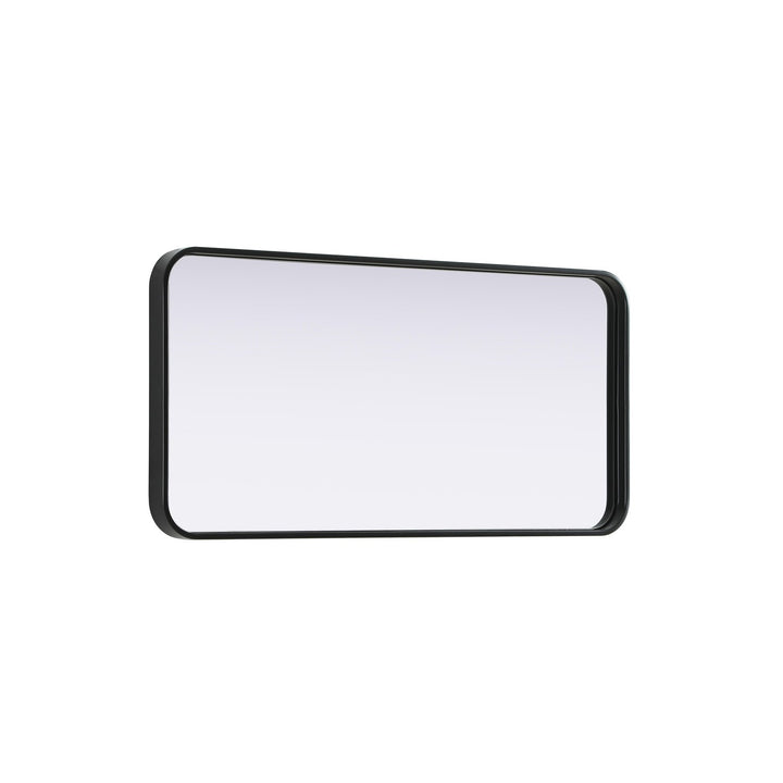 Contour Metal Rectangle Mirror 18X36 In Black