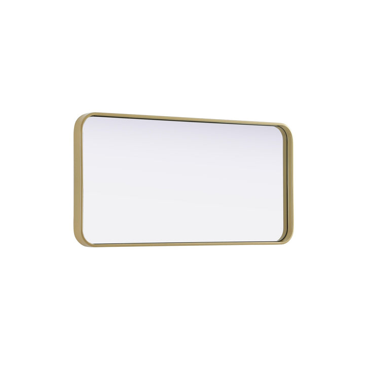 Contour Metal Rectangle Mirror 18X36 In Brass