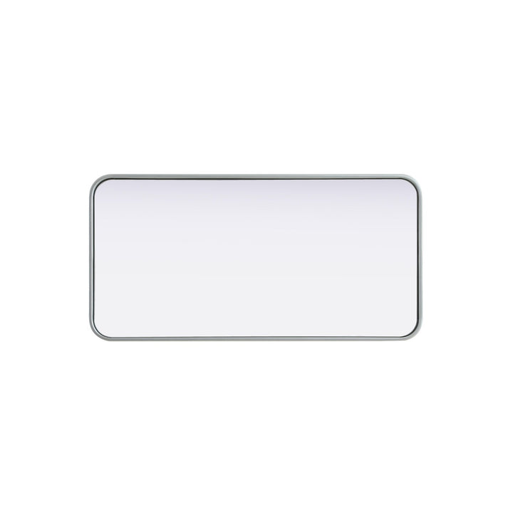 Contour Metal Rectangle Mirror 18X36 In Silver