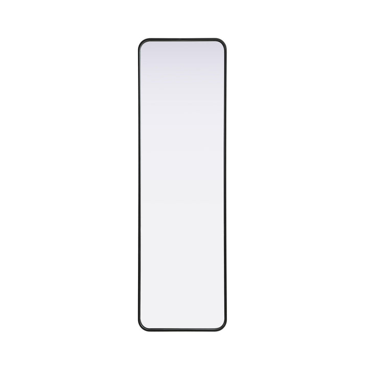 Contour Metal Rectangle Mirror 18X60 In Black by Elegant Decor