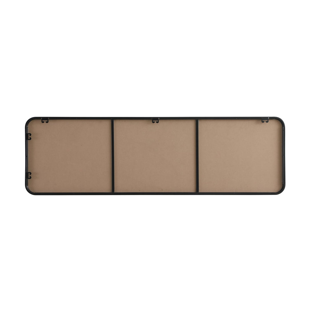 Contour Metal Rectangle Mirror 18X60 In Black
