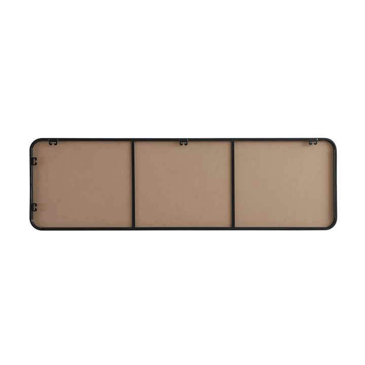 Contour Metal Rectangle Mirror 18X60 In Black