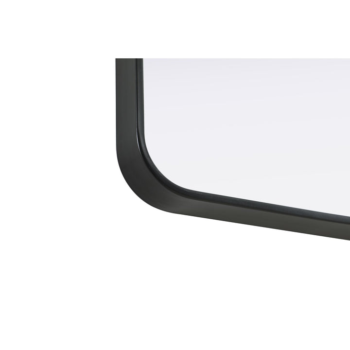 Contour Metal Rectangle Mirror 18X60 In Black
