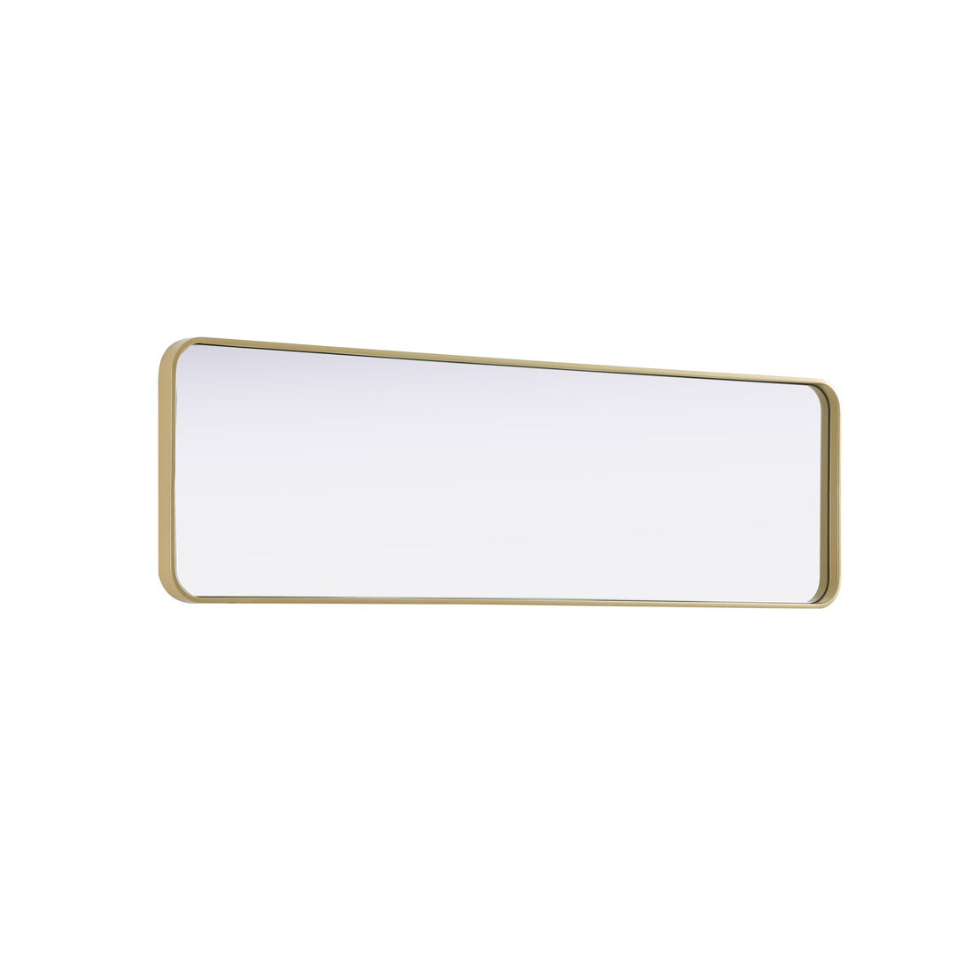 Contour Metal Rectangle Mirror 18X60 In Brass
