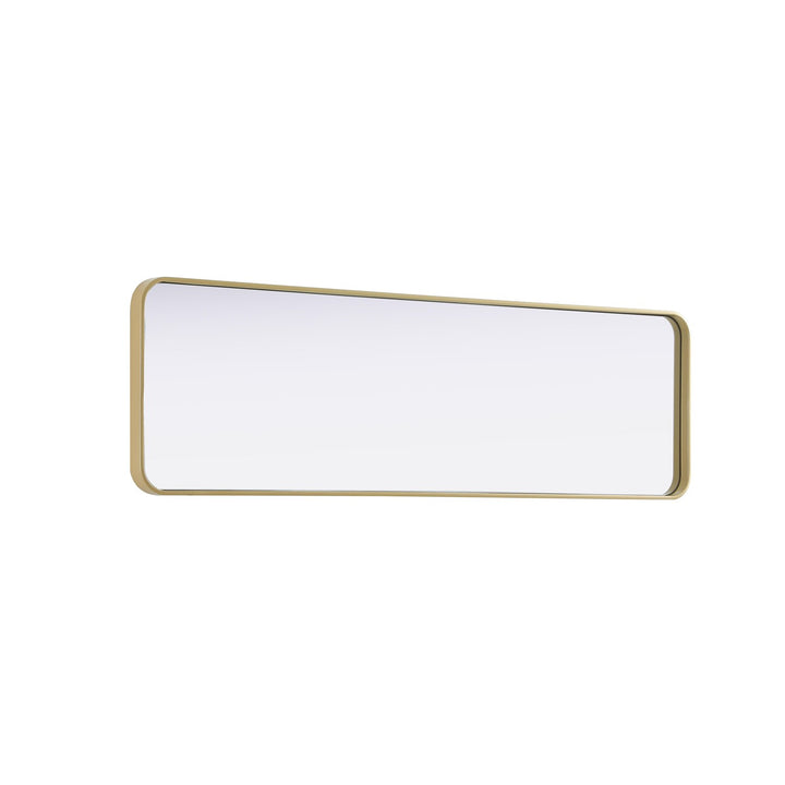 Contour Metal Rectangle Mirror 18X60 In Brass