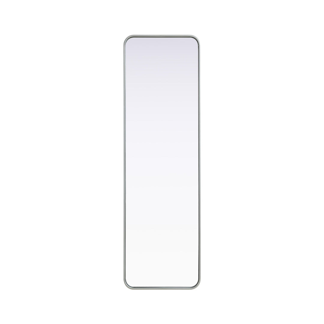 Contour Metal Rectangle Mirror 18X60 In Silver by Elegant Decor