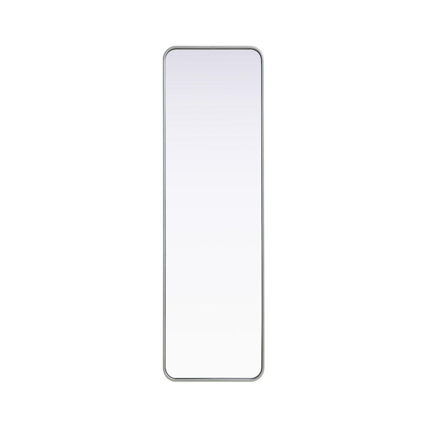 Contour Metal Rectangle Mirror 18X60 In Silver by Elegant Decor