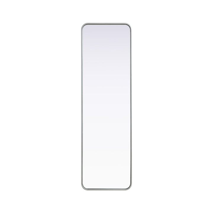 Contour Metal Rectangle Mirror 18X60 In Silver by Elegant Decor