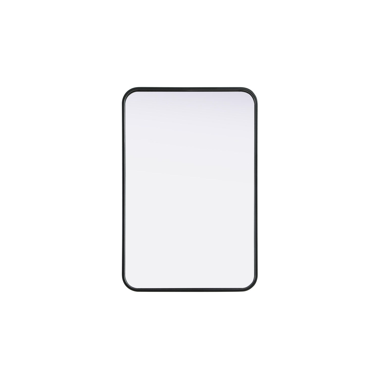 Contour Metal Rectangle Mirror 20X30 In Black by Elegant Decor