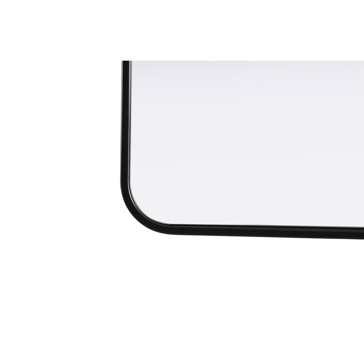 Contour Metal Rectangle Mirror 20X30 In Black
