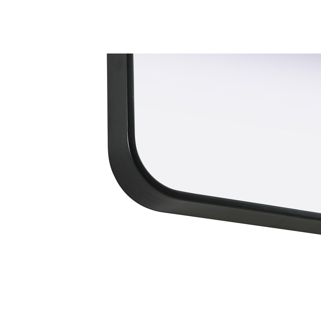 Contour Metal Rectangle Mirror 20X30 In Black