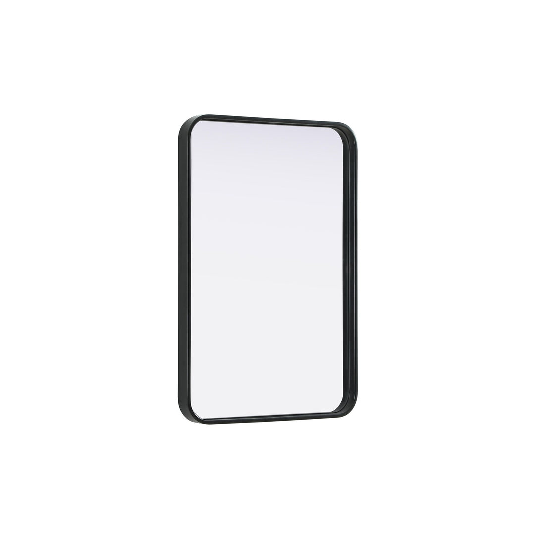 Contour Metal Rectangle Mirror 20X30 In Black