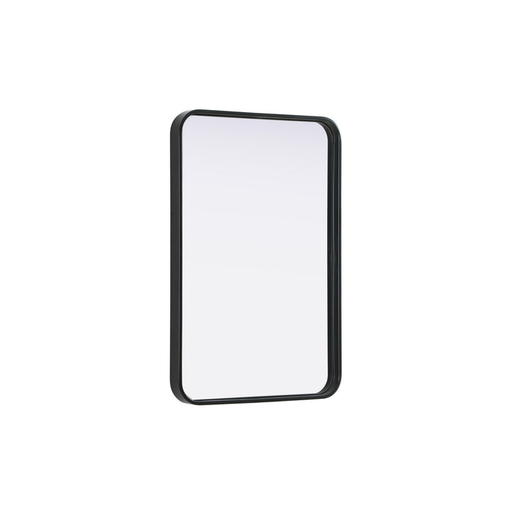 Contour Metal Rectangle Mirror 20X30 In Black