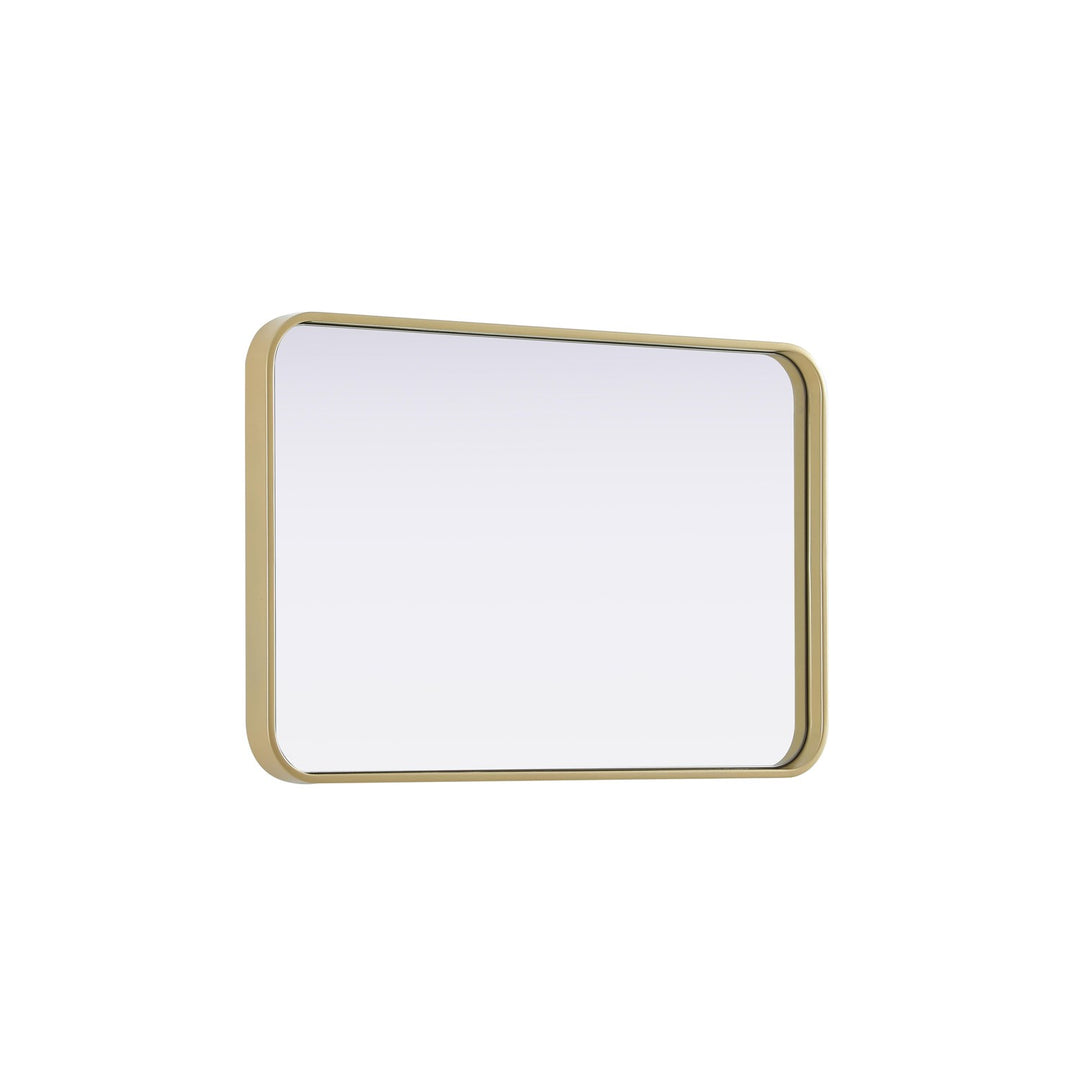 Contour Metal Rectangle Mirror 20X30 In Brass