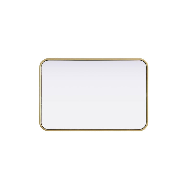 Contour Metal Rectangle Mirror 20X30 In Brass