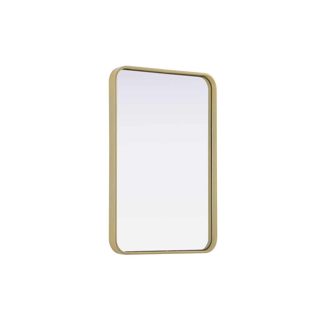 Contour Metal Rectangle Mirror 20X30 In Brass